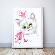 Plakaty - Plakat z kotkiem Sweet CAT format A3 - miniaturka - grafika 1