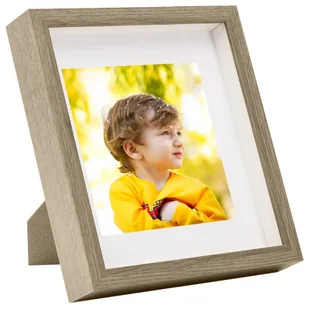 NA Ramka vidaXL Ramki 3D zdjęcia 20x20 cm 5 szt. ciemne drewno 28x28 cm 332721 - Ramki na zdjęcia - miniaturka - grafika 1