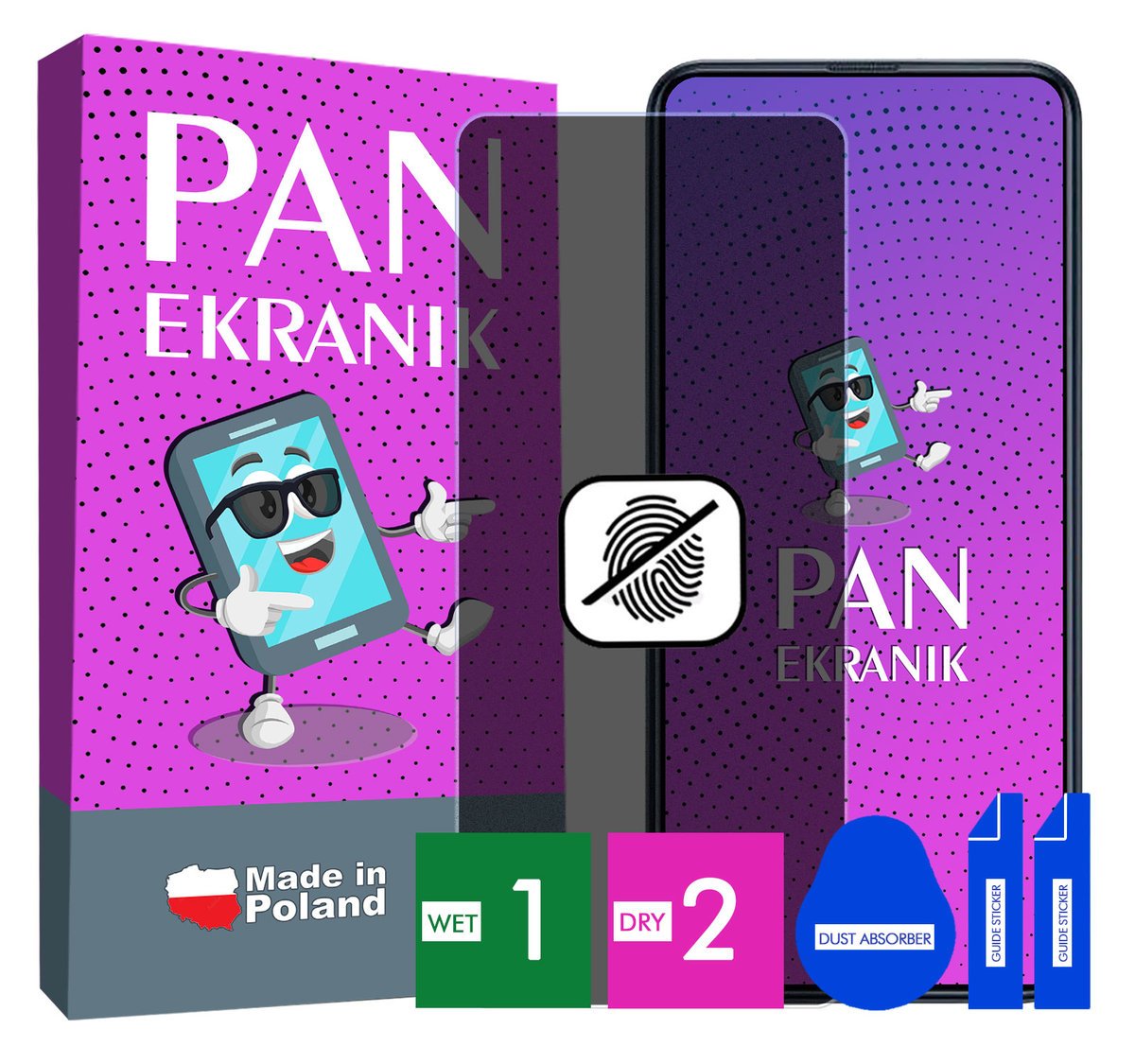 FOLIA 5D PRYWATYZUJĄCA MATOWA DO SAMSUNG GALAXY F52 CAŁY EKRAN ORYGINALNA