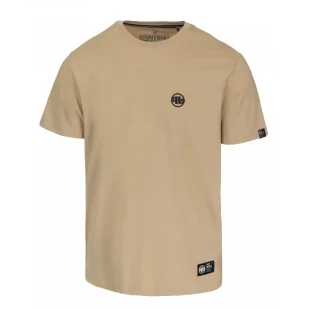 Koszulka PITBULL Middle Weight 170 Basic Small Logo '25 - Piaskowa - Odzież taktyczna i umundurowanie - miniaturka - grafika 1