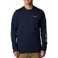 Bluzy sportowe męskie - Bluza Columbia Trek Crew 1957933469 - granatowa - miniaturka - grafika 1