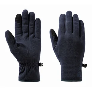 Rękawice polarowe Jack Wolfskin REAL STUFF GLOVE night blue - XS - Rękawiczki - miniaturka - grafika 1