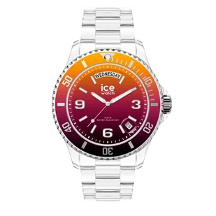 Ice-Watch - ICE clear sunset Fire - Gemengd veelkleurig horloge met transparante kunststof band - 021437 (Medium) - Moda i Uroda OUTLET - miniaturka - grafika 1
