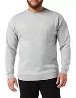 Swetry męskie - Urban Classics Męska bluza dresowa z okrągłym dekoltem, sweter z szerokimi ściągaczami dla mężczyzn w wielu kolorach, rozmiary XS-5XL, szary (Grey 111), XXL - miniaturka - grafika 1