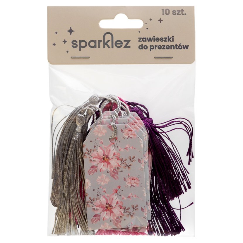 Sparklez, Zawieszki Prezentowe, Kwiaty, 10 Sztuk