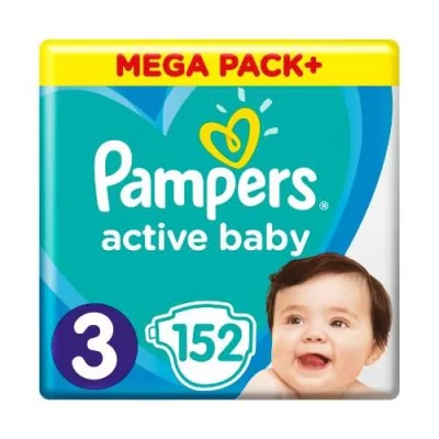 Pampers Active Baby Pack Plus 3 Midi 152szt