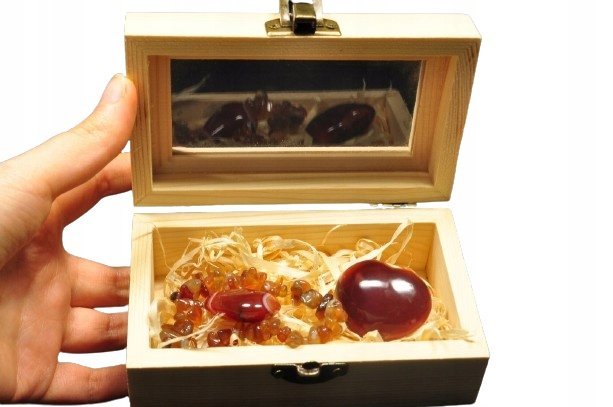 Karneol Idealny Prezent Dla Babci Zestaw Biżuteria + Minerał