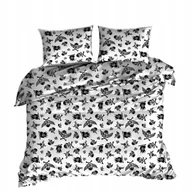 Pościel - pościel bawełna lux 160x220 + 2 poszewka B 364-1 zmora biała - miniaturka - grafika 1