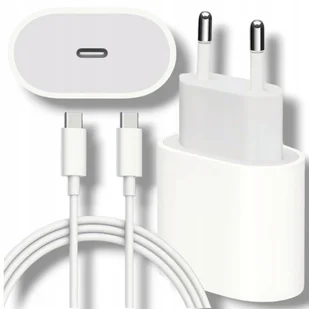 ŁADOWARKA SIECIOWA 25W SZYBKA KOSTKA DO TELEFONU + KABEL USB C TYP C 1M - Ładowarki do telefonów - miniaturka - grafika 1