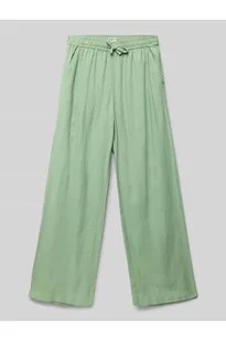 Spodnie lniane z mieszanki wiskozy i lnu model LEKEITIO BREAK - Roxy - Spodnie sportowe damskie - miniaturka - grafika 1