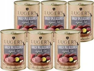 Karma mokra dla psa Luger's Daily Pleasures ze schabem wieprzowym, ziemniakiem i pietruszką zestaw 6 x 400 g - Mokra karma dla psów - miniaturka - grafika 1