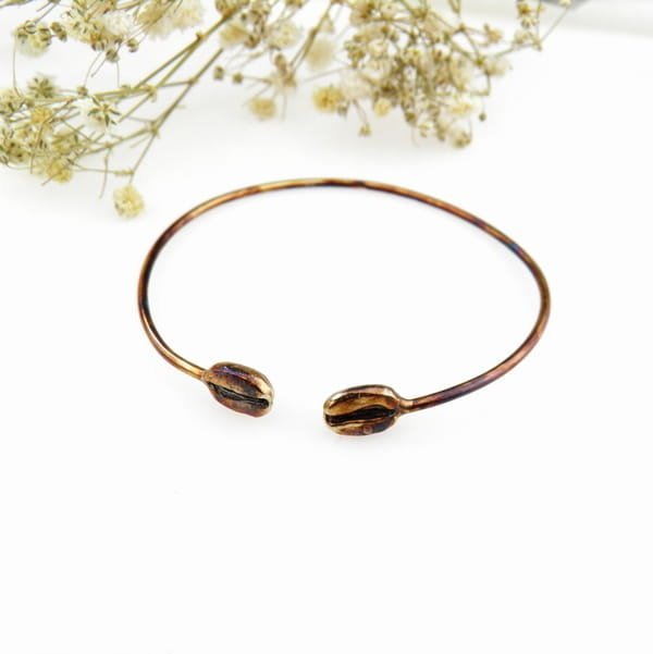 Kawa - bransoletka srebrna