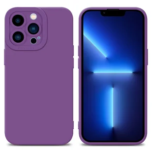 Pokrowiec Etui Do Apple iPhone 13 PRO MAX w FLUID MATOWY FIOLET TPU Silikonowe Obudowa Ochronny Case Cover Cadorabo - Etui i futerały do telefonów - miniaturka - grafika 1