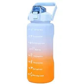 Księgarnia OUTLET - EXTRALINK BUTELKA MOTYWACYJNA BIDON NA WODĘ 2000ML NIEBIESKO-POMARAŃCZ BUT-993 - miniaturka - grafika 1