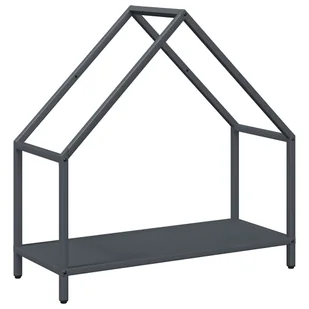 vidaXL Stojak na drewno opałowe antracyt 60x25x60 cm - Wózki magazynowe - miniaturka - grafika 1