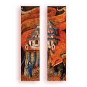 Zakładki do książek - Zakładka kartonowa - Kitsune i Słowik - gadżet - miniaturka - grafika 1