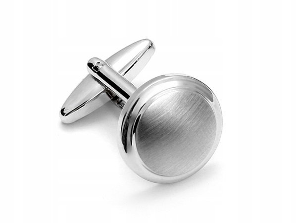 STALOWE Spinki do Mankietów Koszuli + PUDEŁKO D8-7