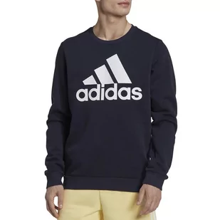 Bluza adidas Sportswear Essentials Big Logo HL2298 - granatowa - Adidas - Bluzy sportowe męskie - miniaturka - grafika 1