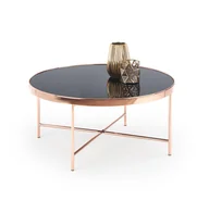 Ławy i stoliki kawowe - MORIA ŁAWA MIEDŹ / CZARNY - miniaturka - grafika 1