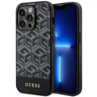 Etui i futerały do telefonów - Guess GUHMP14XHGCFSEK do Apple iPhone 14 Pro Max 6,7" czarny/black hardcase GCube Stripes MagSafe - miniaturka - grafika 1