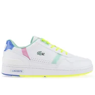 Buty sportowe damskie - Buty Lacoste T-Clip 123 3 SUJ SYN 745SUJ0017-082 - białe - miniaturka - grafika 1
