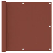 Parawany - vidaXL Parawan balkonowy, terrakota, 90x500 cm, tkanina Oxford vidaXL - miniaturka - grafika 1