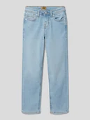 Spodnie i spodenki dla chłopców - Jeansy o kroju regular fit z naszywką z logo model ‘CLARK’ - miniaturka - grafika 1