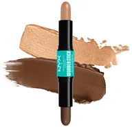 Bronzery i konturowanie twarzy - NYX Professional Makeup - WONDER STICK - DualEnded Face Shaping Stick - Sztyft do konturowania twarzy - 2x4 g - 05 MEDIUM TAN - miniaturka - grafika 1