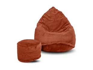 Pufa sako XXXXL worek + gratis lapit ruda - Pufy i podnóżki - miniaturka - grafika 1