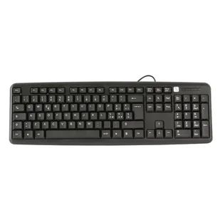 Techly IDATA 955-UBK QWERTY Włoski Czarny IDATA 955-UBK - Klawiatury - miniaturka - grafika 1