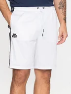 Spodenki męskie - Kappa Szorty sportowe 313019 Biały Regular Fit - miniaturka - grafika 1