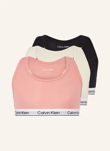 Calvin Klein Biustonosze Bustier Icon Cotton Stretch, 3 Szt. pink - Biustonosze - miniaturka - grafika 1