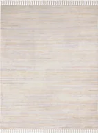 Dywany - Dywan patchworkowy MY-RUG, Nandini, 200x140, dywan Chindi, piaskowy beż, wykonany z resztek bawełny z recyklingu, ręcznie tkany, dwustronny, z frędzlami, prostokątny - miniaturka - grafika 1
