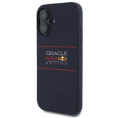 Etui i futerały do telefonów - Etui RED BULL Silicone Horizontal Logo MagSafe do Apple iPhone 16 Plus Granatowy - miniaturka - grafika 1