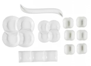 Porcelanowy zestaw do serwowania SAPORO - Tace i patery - miniaturka - grafika 1