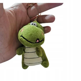 Pluszowy brelok dinozaur - zielony, uroczy gadżet do kluczy - Breloki - miniaturka - grafika 1