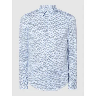 Koszule męskie - Koszula biznesowa o kroju Slim Fit z bawełny - CK Calvin Klein - grafika 1