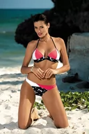 Stroje kąpielowe - Kostium kąpielowy Nora Granatina M-401 (5) Czarny (Rozmiar S) - miniaturka - grafika 1