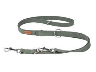 Ami Play Smycz regulowana 6 in 1 Cotton M 100-200 x 2cm Khaki - Smycze dla psów - miniaturka - grafika 1