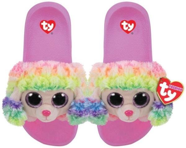 TY GEAR kapcie RAINBOW - kolorowy pudel roz. L (36-39) (95465 TY)