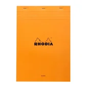 Notesy i bloczki - Blok Rhodia N°18 A4 21x29,7 cm, gładki, pomarańczowy - miniaturka - grafika 1
