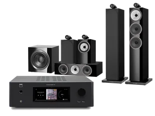 Kino domowe NAD T778 (czarny) + 703 S3 + 705 S3 + HTM71 S3 + DB4S (czarny) - Kino domowe - miniaturka - grafika 1