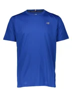 Koszulki sportowe męskie - New Balance Koszulka "Core Run" w kolorze niebieskim do biegania - miniaturka - grafika 1