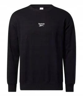 REEBOK - BLUZA MĘSKA - CL SV CREW HS7145 czarna - Bluzy męskie - miniaturka - grafika 1