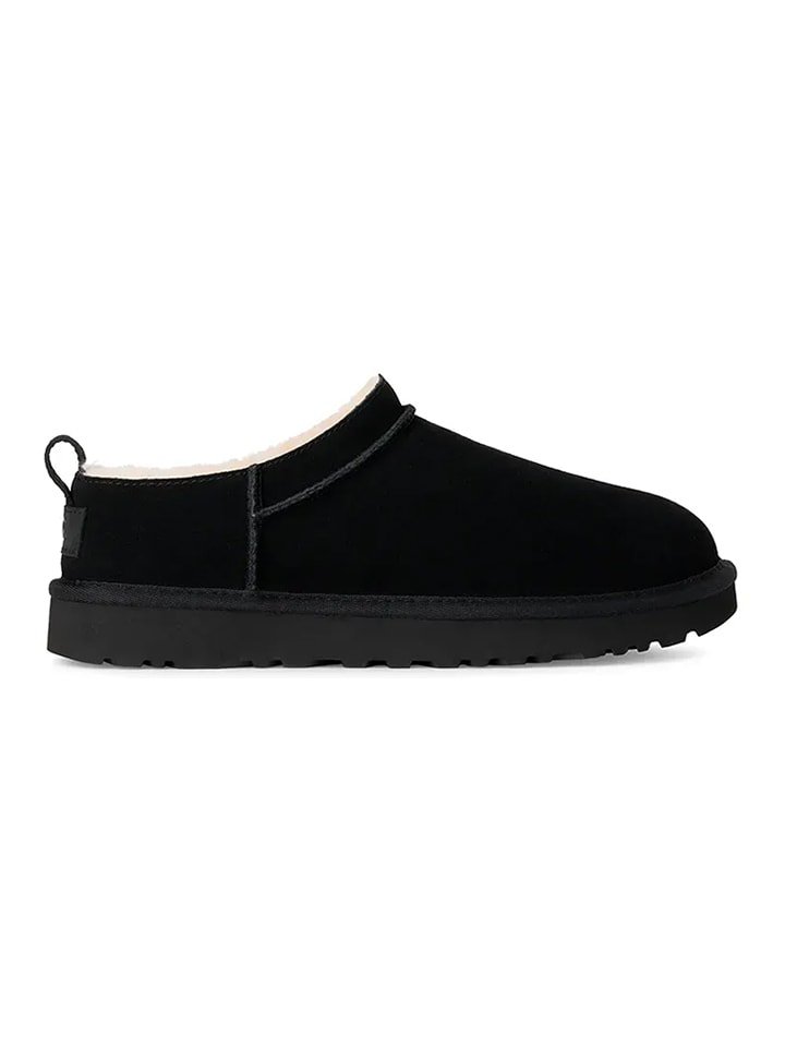 UGG Skórzane botki w kolorze czarnym