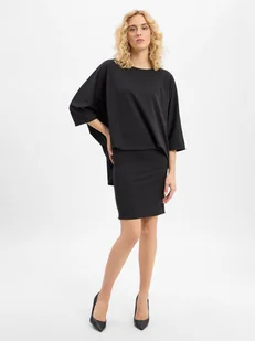 JOOP! Sukienka damska Kobiety Sztuczne włókno czarny jednolity, 34 - Sukienki - miniaturka - grafika 1