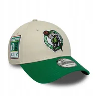 Czapki i chusty sportowe męskie - Czapka z daszkiem New Era Boston Celtics NBA beżowy r.uniwersalny - miniaturka - grafika 1