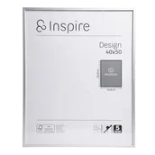 Ramki na zdjęcia - Ramka na zdjęcie Design 40 x 50 cm srebrna aluminiowa Inspire - miniaturka - grafika 1