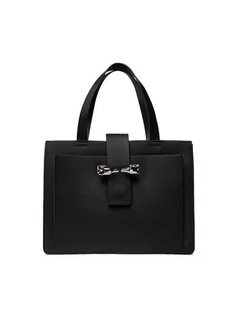 Torebki damskie - Trussardi Torebka Milano Shopper E/W 75B01203 Czarny - grafika 1