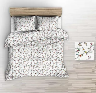 Pościel z kory 140x200 biała kolorowe gałązki - Pościel - miniaturka - grafika 1